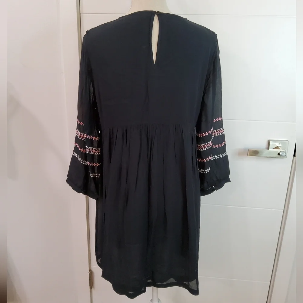 BA&SH Colombe Embroidered Mini Dress Size 6